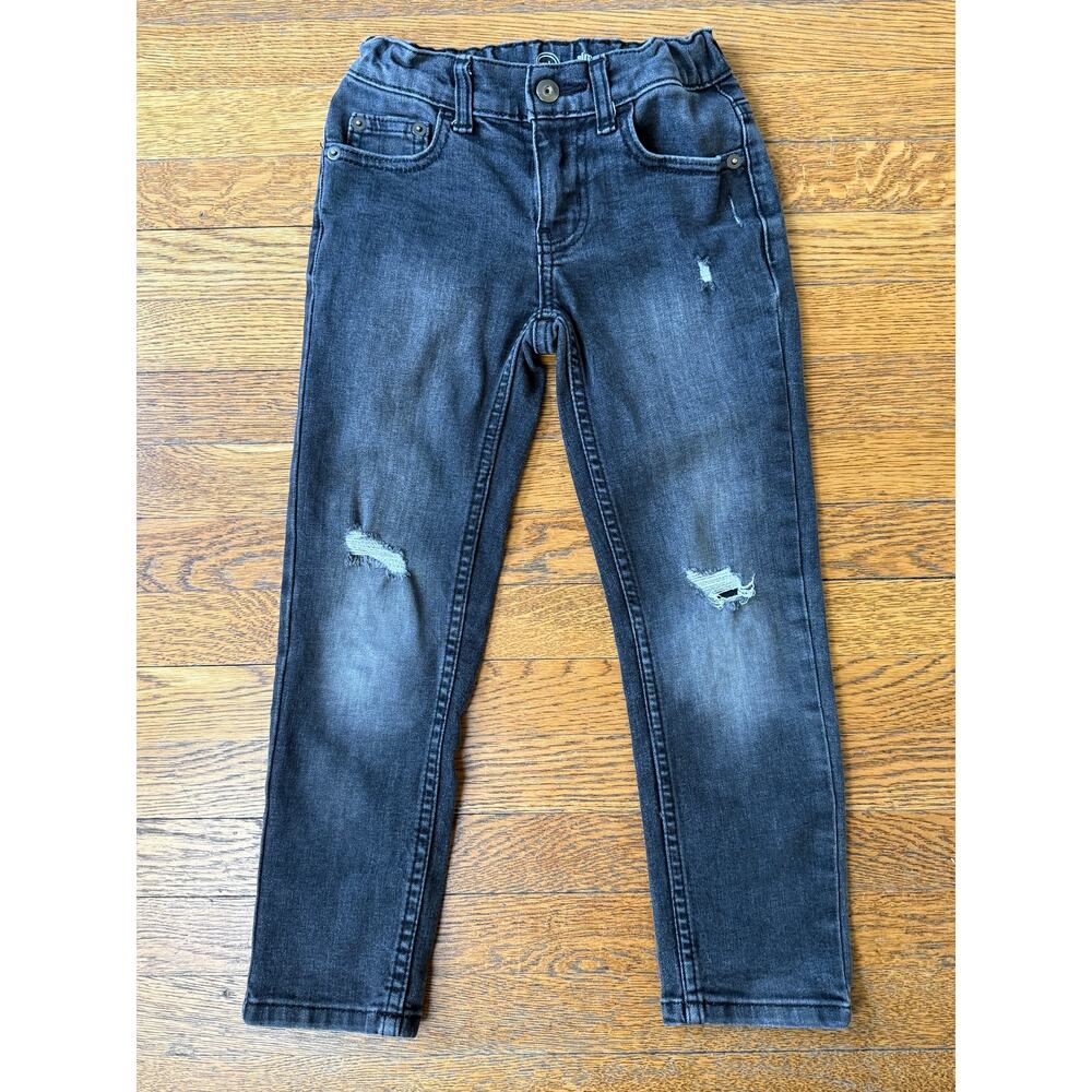 Wonder Nation Girls' Black Distressed Jeans Size 6